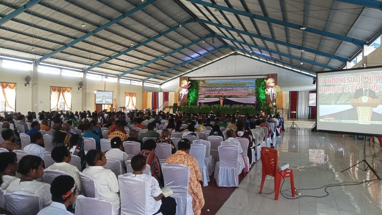 IBADAH KKR PENUTUPAN RAKER SINODE KE II GKII  WILAYAH II PAPUA TENGAH, KABUPATEN INTAN JAYA