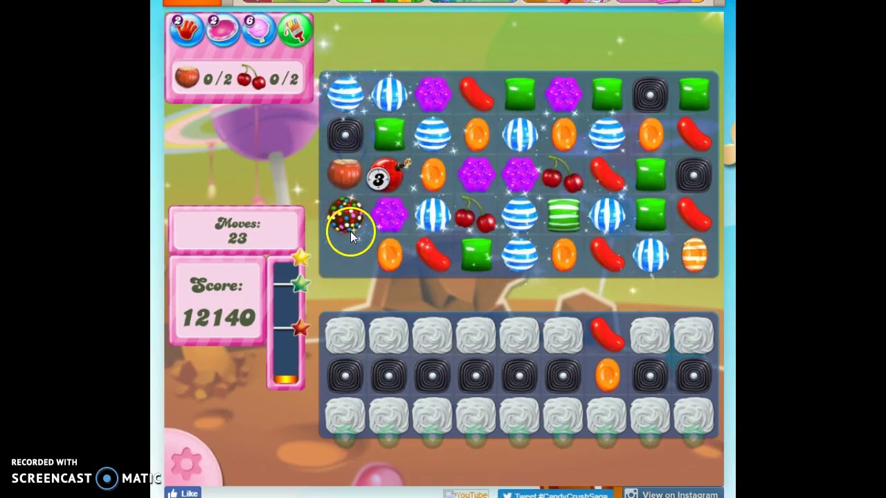 Candy Crush Level 102 Audio Talkthrough, 2 Stars 0 Boosters
