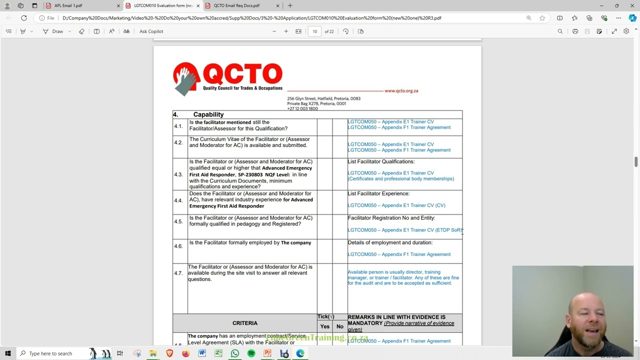 3.2b Application: Understanding QCTO's response