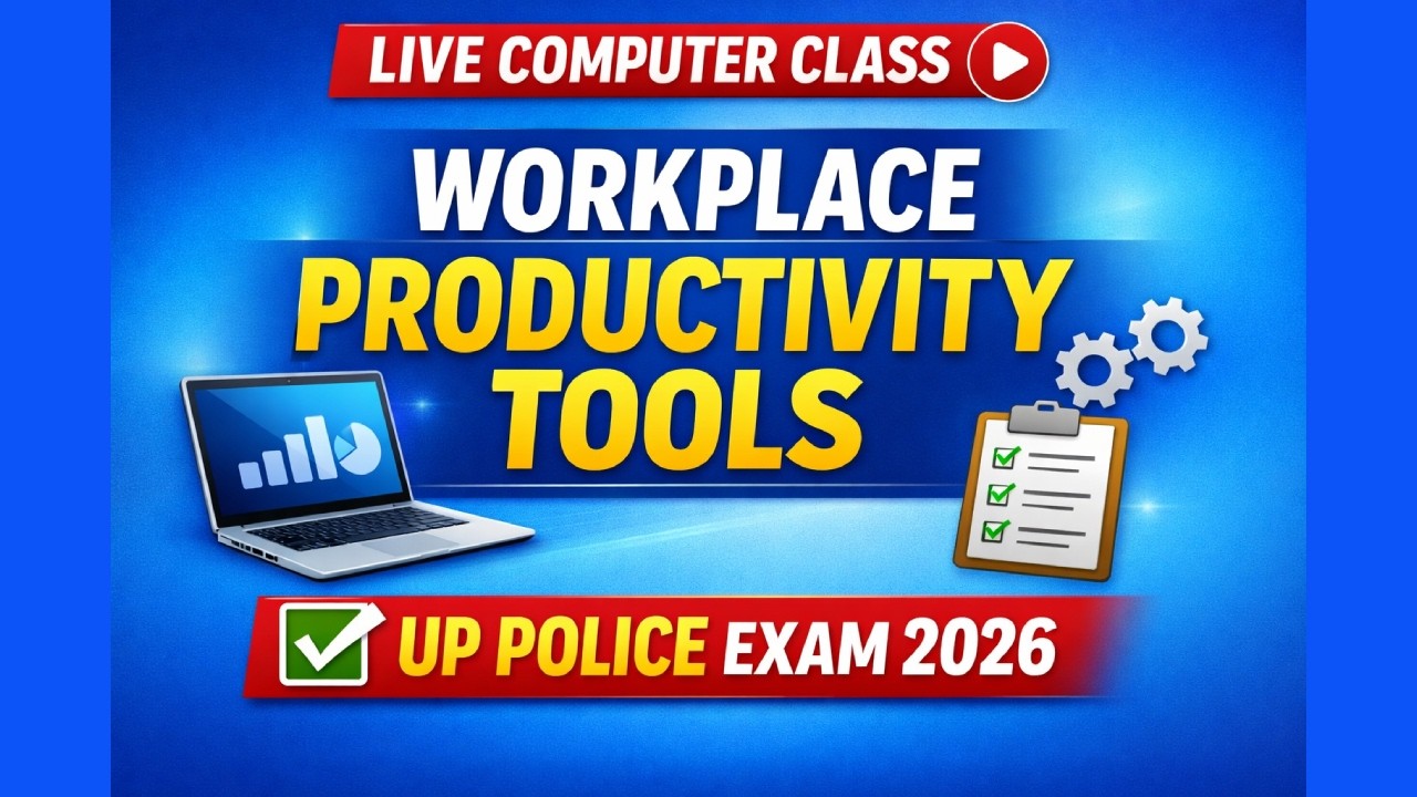 💻 Computer Class | Workplace Productivity Tools | UP Police Live
