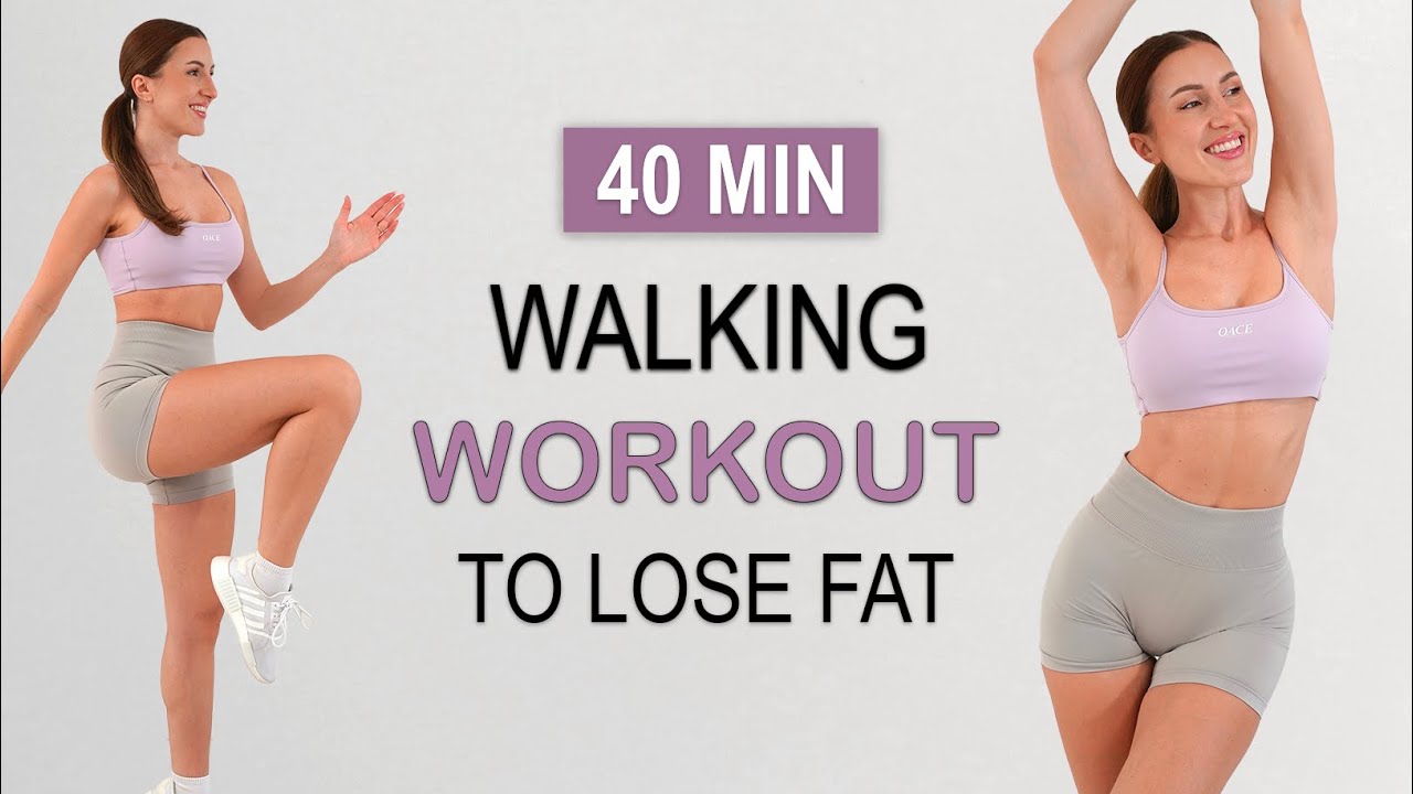 40 MIN FAST WALKING FAT BURN - Lose Weight to the Beat | No Repeat, No Jumping, Sweaty + Fun