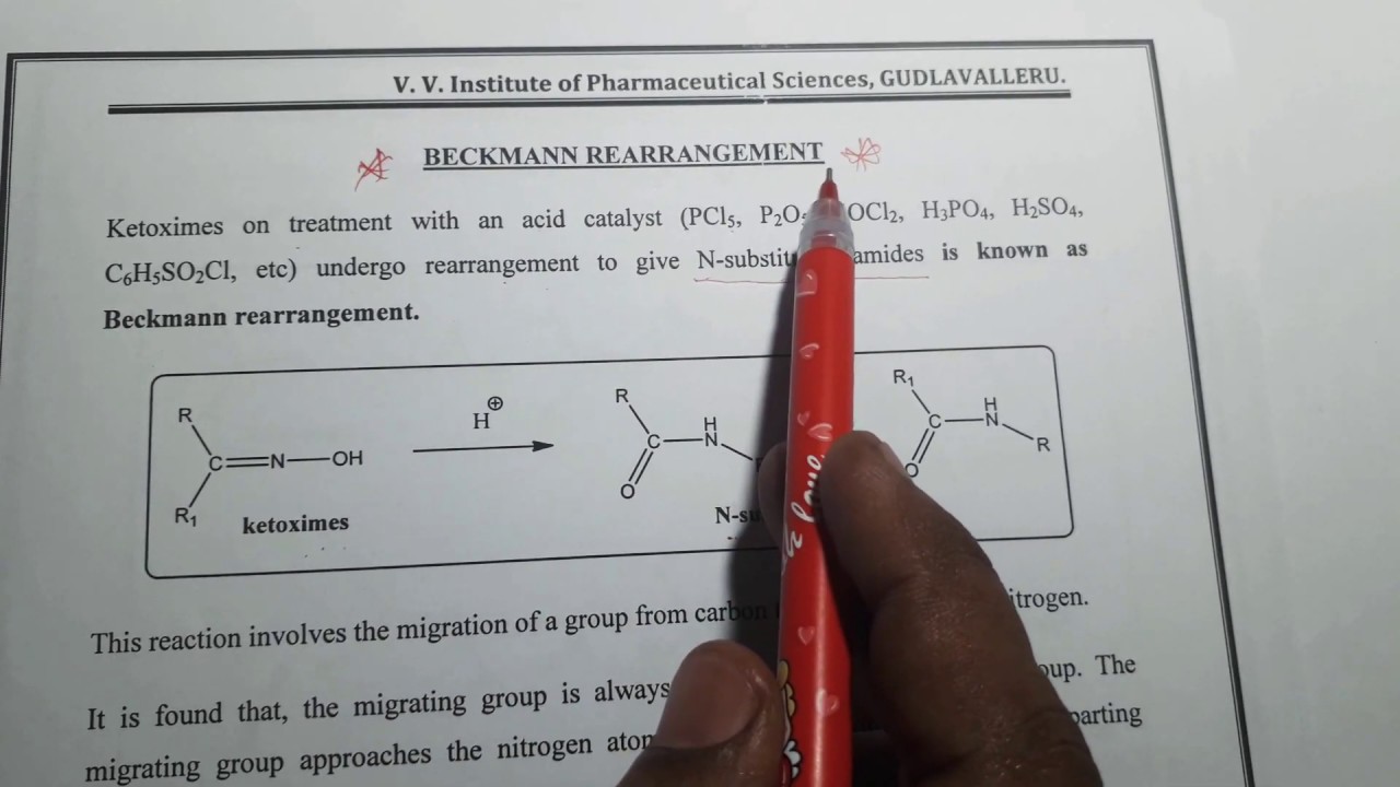 Beckmann Rearrangement - Mechanism and it's applications