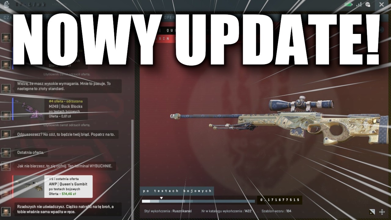 TRAFIŁEM NOWĄ AWP!!! (Queen's Gambit) Nowy Update, Nowy Terminal