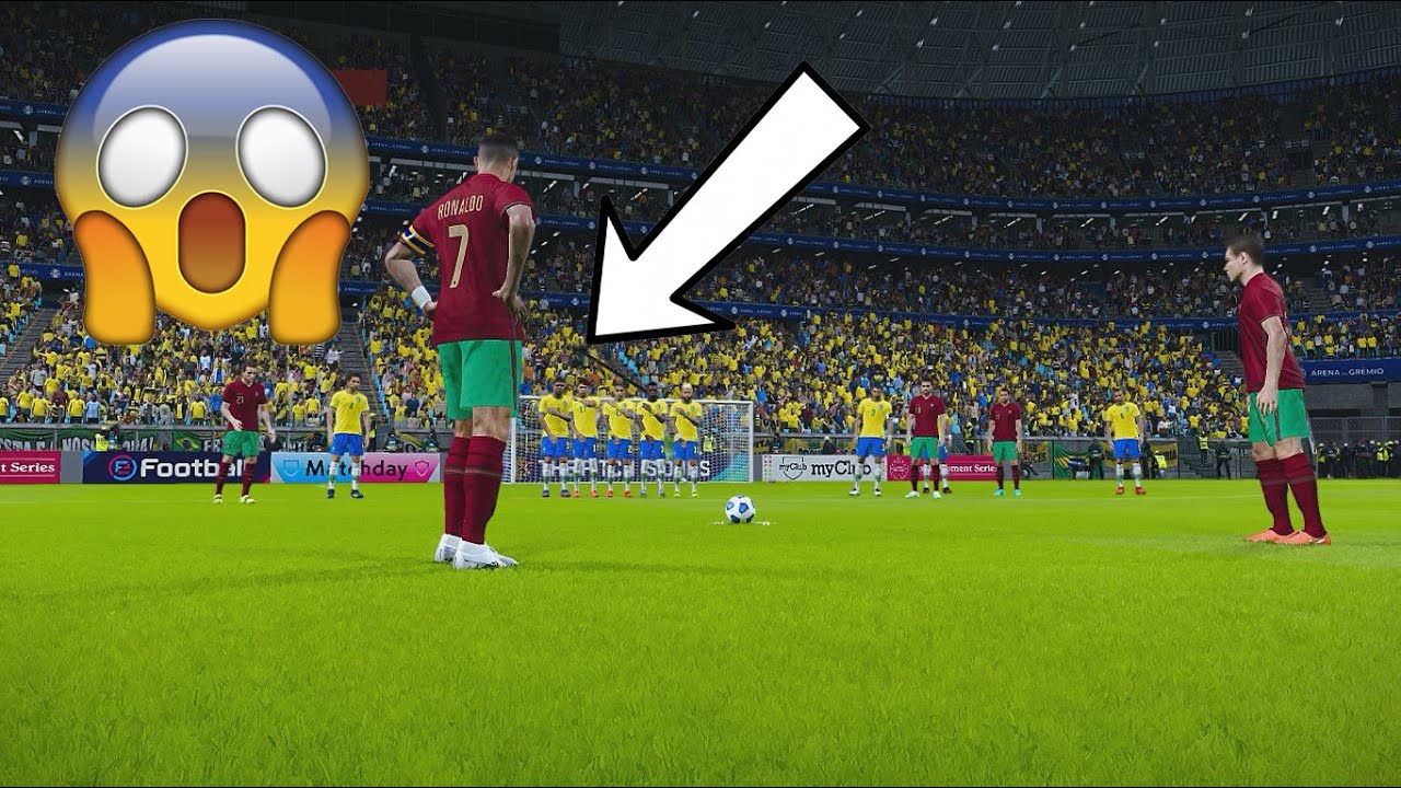 RONALDO againts BRASIL. Portugal 4-3 Brasil #worldcup Semi Final eFootball Pes21 4K[HDR]