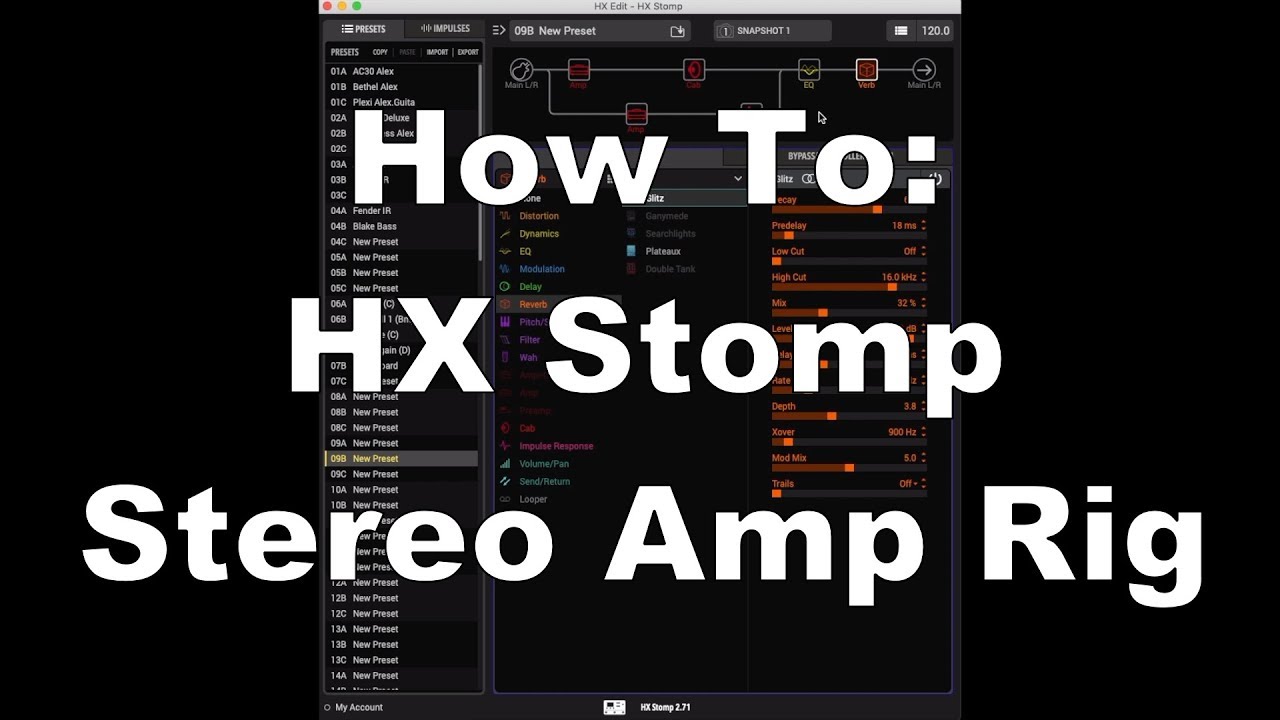 How to Set Up a Stereo Amp Rig on the HX Stomp