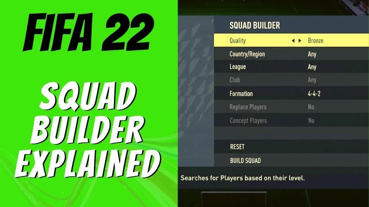 Squad Builder Explained in FIFA 22 Ultimate Team
