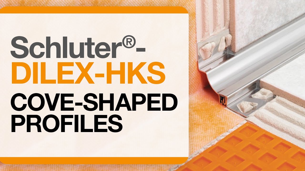 How to install a cove-shaped profile: Schluter®-DILEX-HKS profile