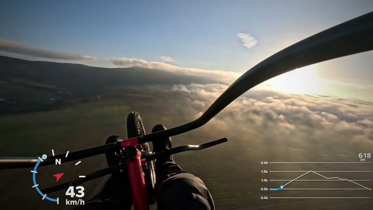 Motorový paragliding - let na Ještěd a zpět 