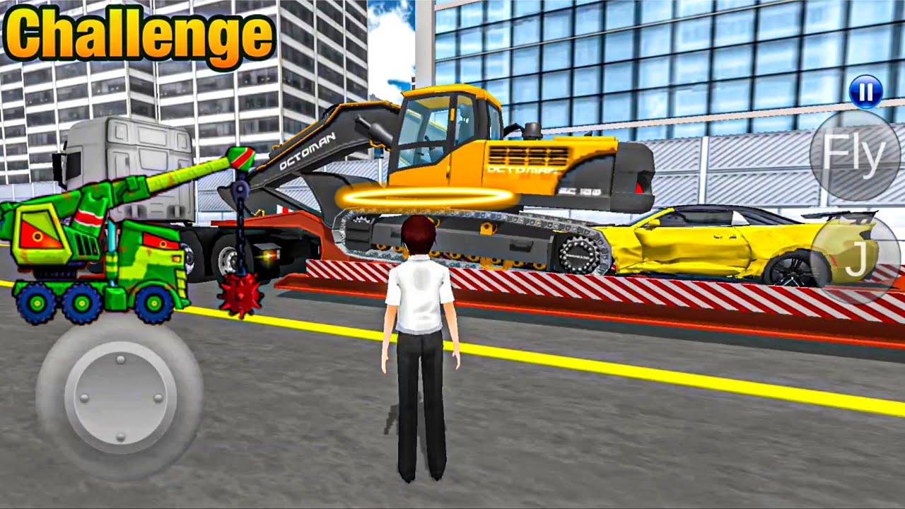 “Epic Excavator Challenge 🚜 | Driving to the Beach House in 3D driving class
