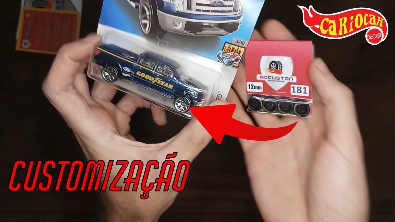 Como customizei as rodas desse Hot Wheels (fácil)
