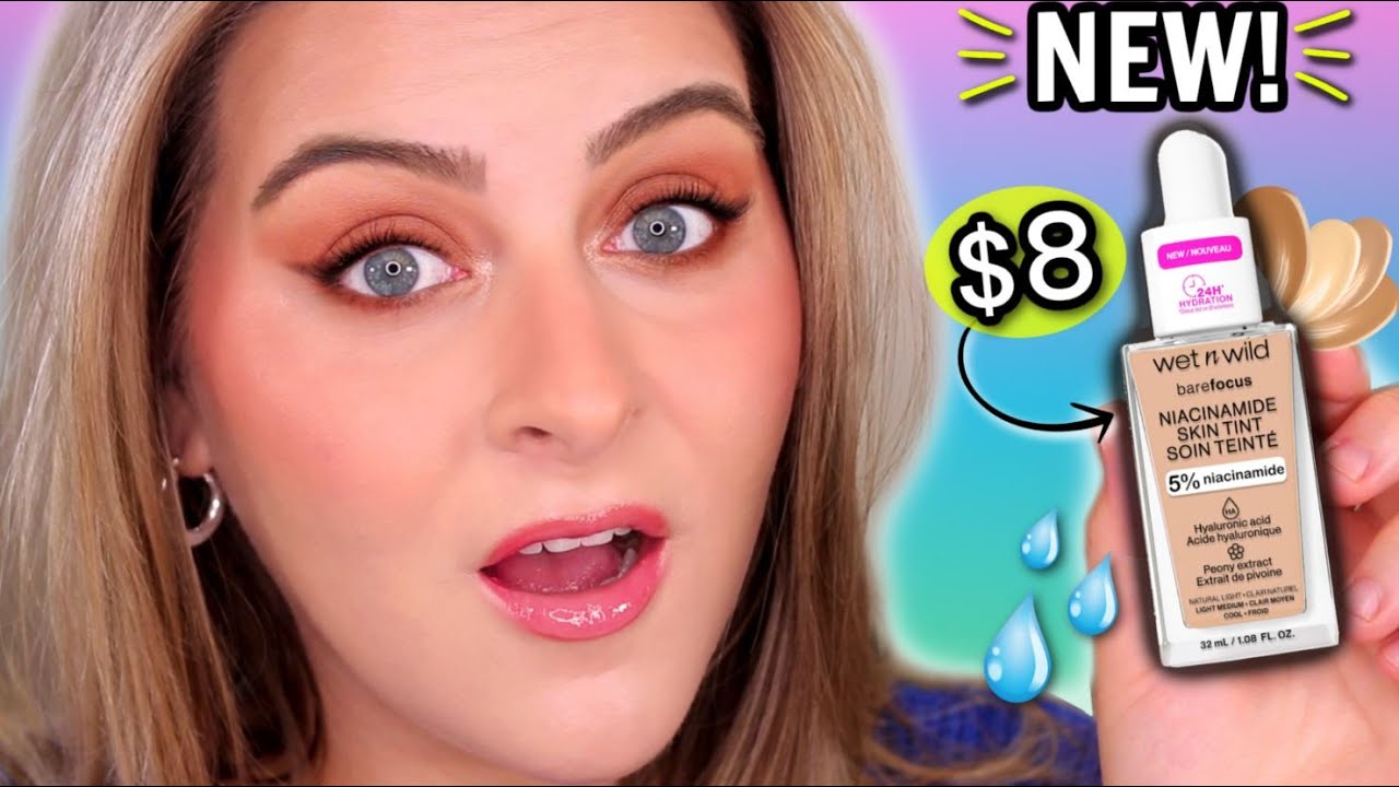 the BEST DRUGSTORE SKIN TINT!? // Wet n' Wild Niacinamide Skin Tint - 9 Hr. Wear Test!