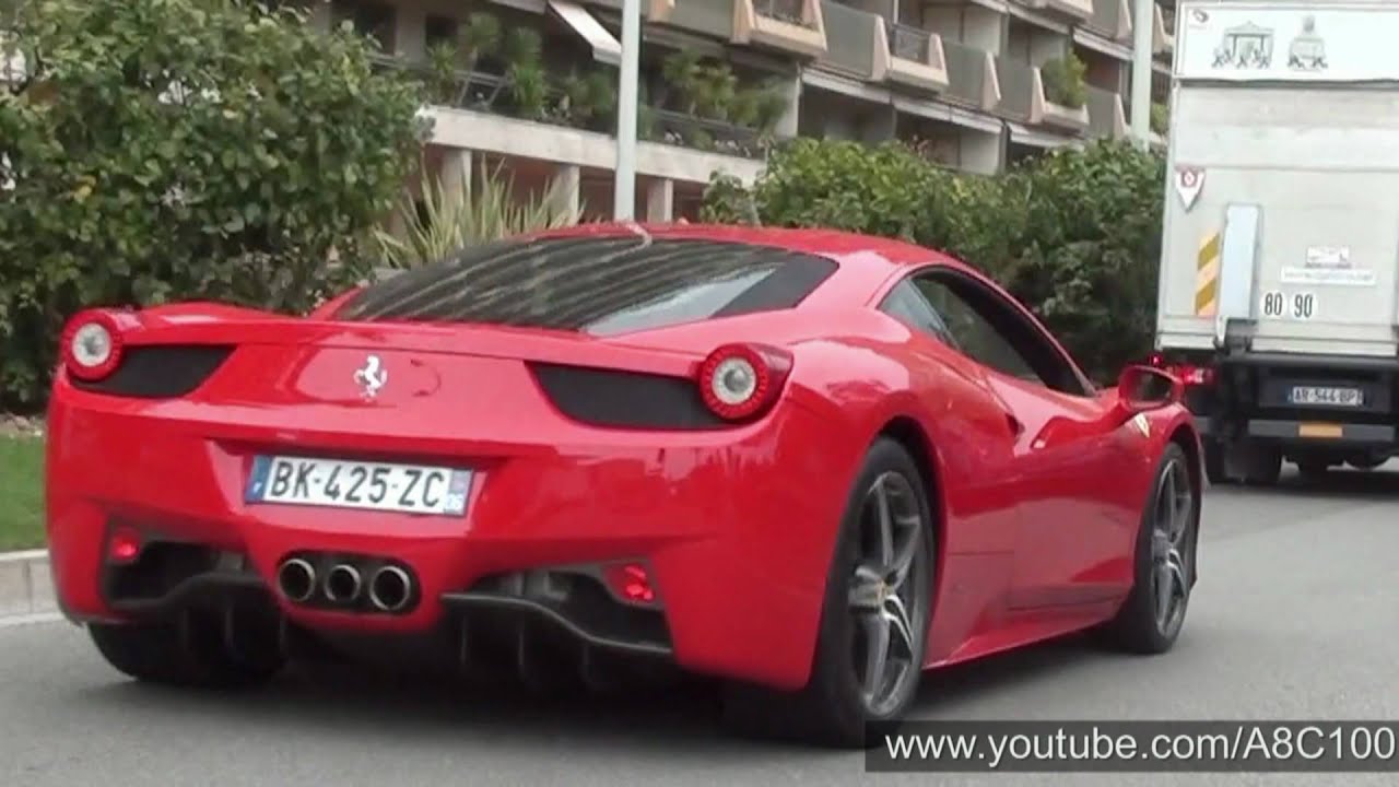 Ferrari 458 Italia, 599 HTGE & Fisker Karma in Monaco