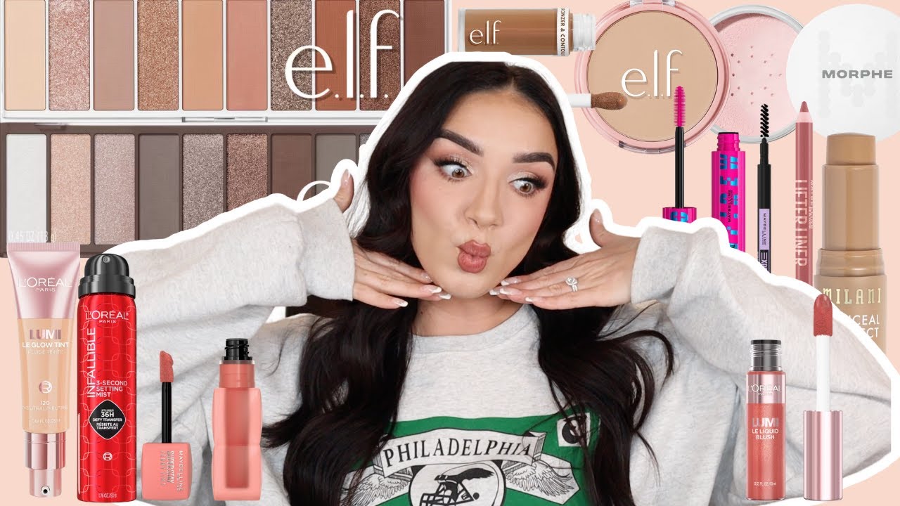 FULL FACE NEW DRUGSTORE MAKEUP 😍  NEW MAKEUP 2025