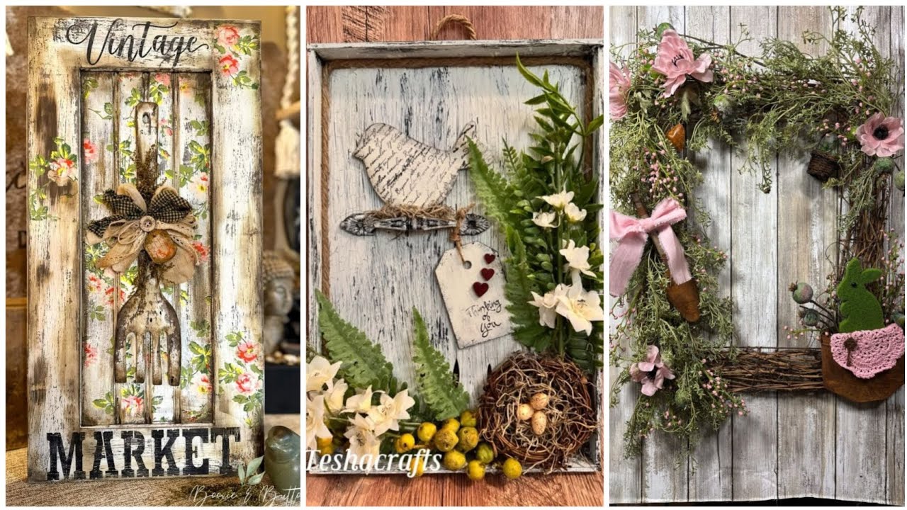 Thrifty Environment healthy Decor: Vintage Rustic Recycling Home and Wall Hangings Decor Ideas