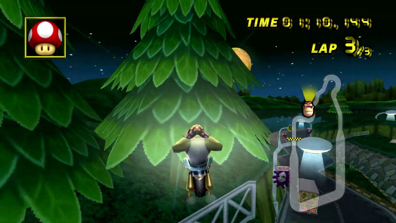 [MKWii TAS] Moonview Highway - 1:38.429 (Supergrinding)