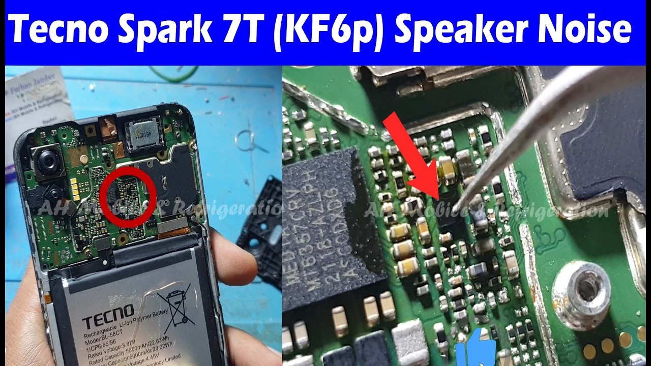 Tecno Spark 7T (KF6p) Speaker Noise Bad Sound Solution