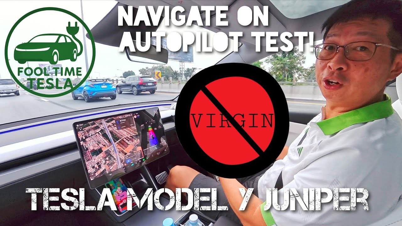 Fool Time Tesla Tries Navigate on Autopilot in Bangkok! | First Drive in Model Y Juniper AWD 🇹🇭