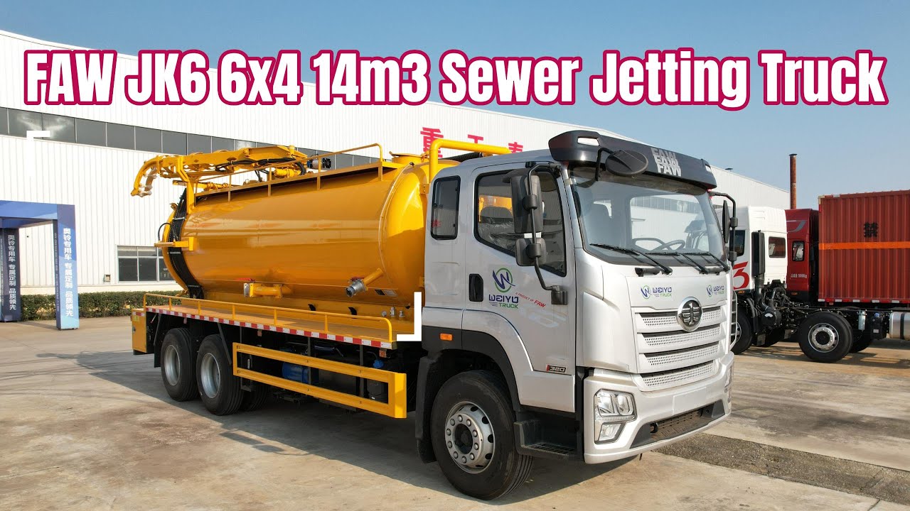 Armenia | FAW JK6 6x4 14m3 Sewer Jetting Truck