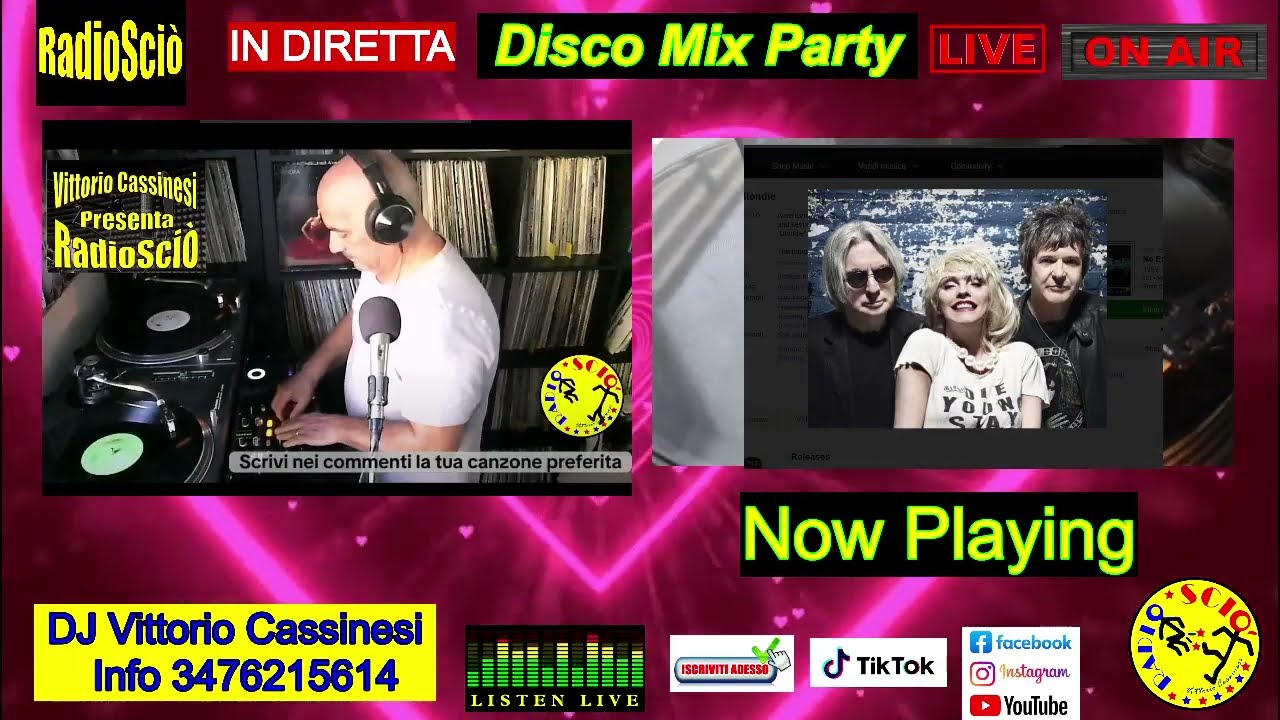 DJ Vittorio Cassinesi in Diretta RadioSciò Presenta Disco Mix Party Rigorosamente in Vinile
