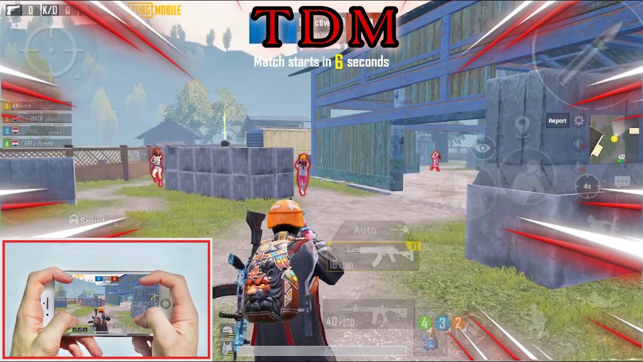 TDM🔥iPhone 8 Plus PUBG MUNNO | 4 Finger + Full GYRO | Handcam TDM PUBG #44