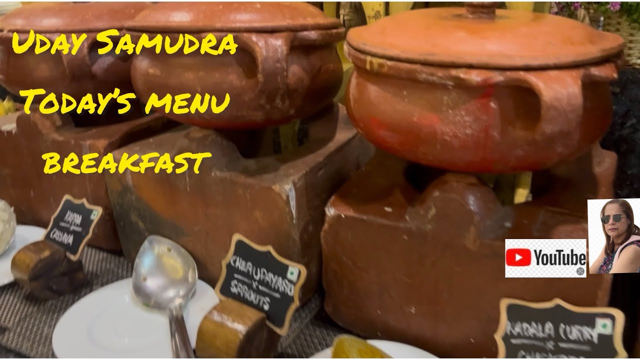  Uday Samudra (UDS) Kovalam beach breakfast menu 