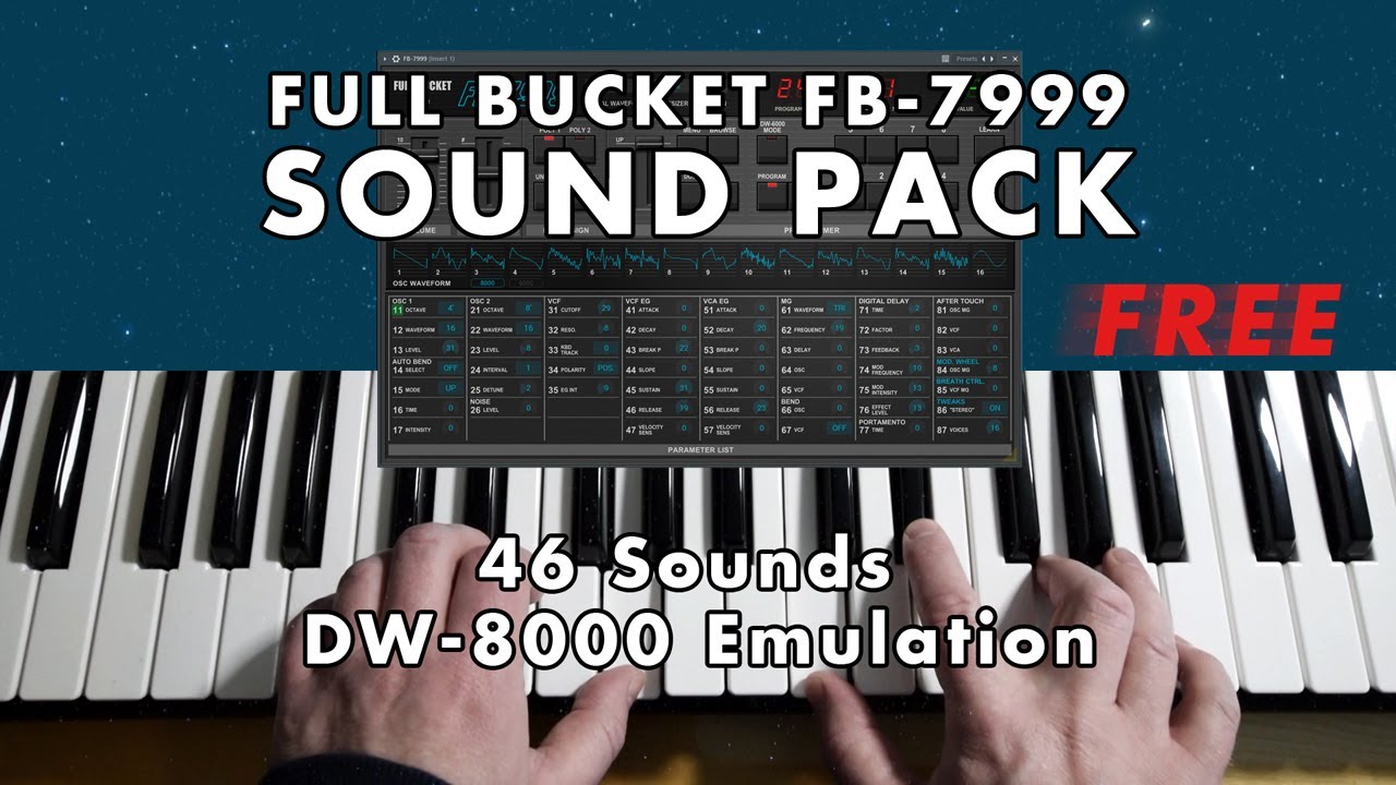 Full Bucket FB-7999 (Korg DW-8000 Emulation) - Sound Pack