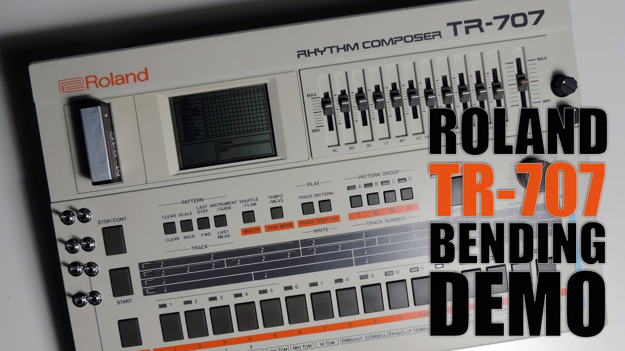 Roland TR-707 Bending DEMO