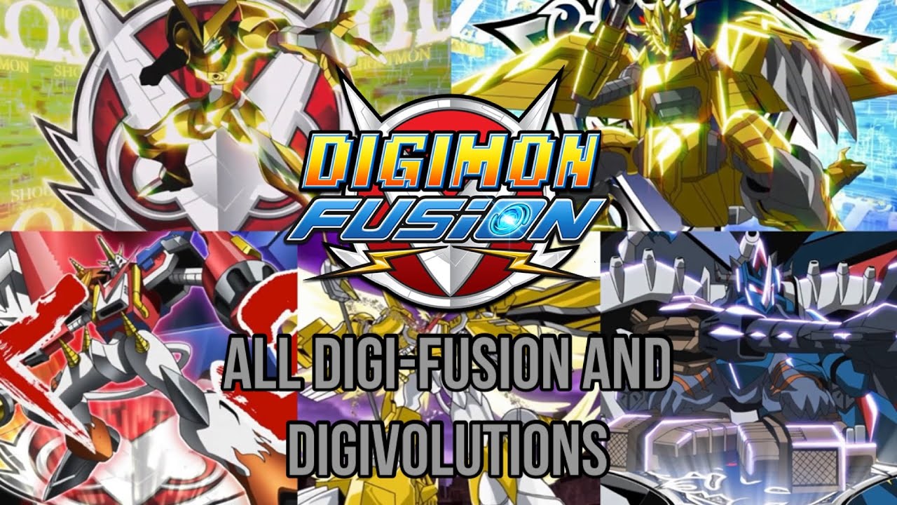 Digimon Fusion (English Dub) - All Digi-Fusion and Digivolutions (Seasons 1 & 2, HD) 