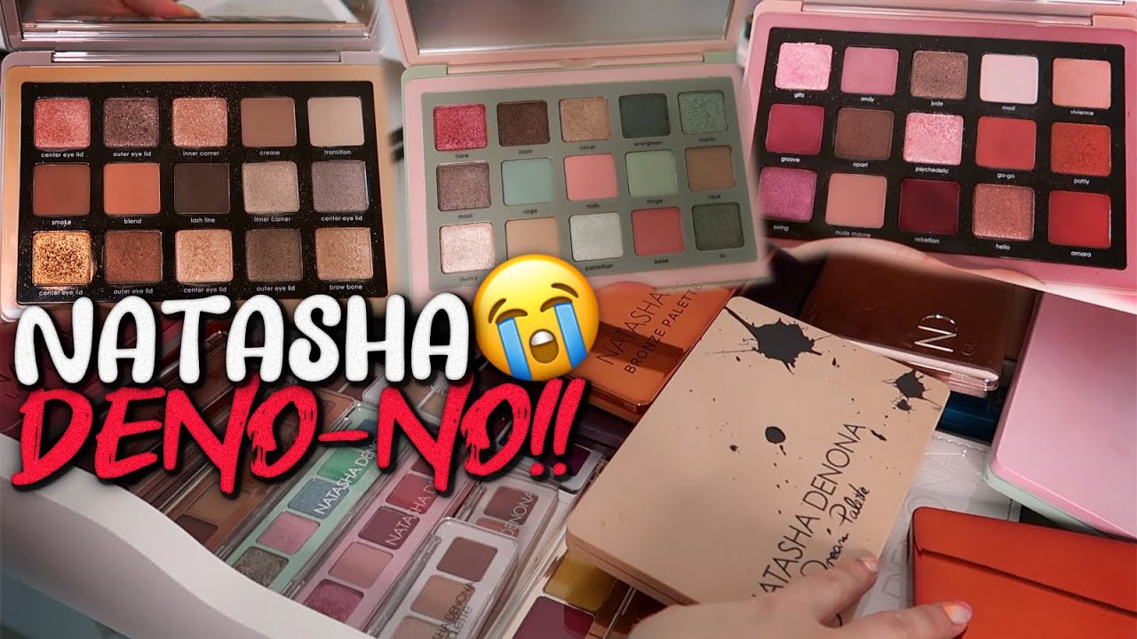 DECLUTTERING MY NATASHA DENONA PALETTES!!