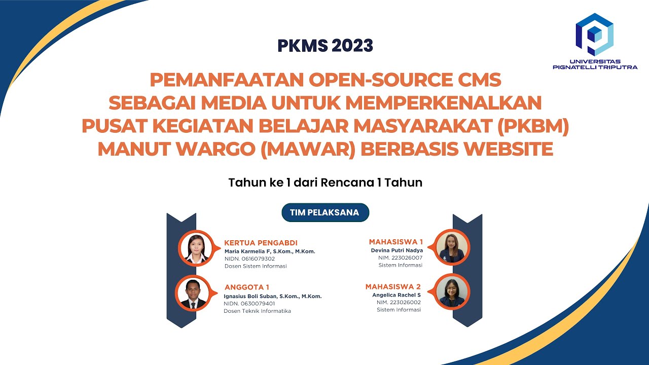 PKMS UPITRA 2023: Open-Source CMS sebagai media untuk memperkenalkan PKBM Manut Wargo berbasis Web