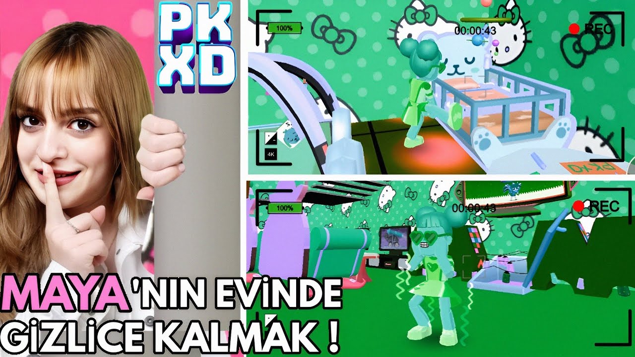 PK XD MAYA'NIN EVİNDE GİZLİCE KALIP KORKUTTUM ?! (Ağladı) | ÖZGÜŞ TV