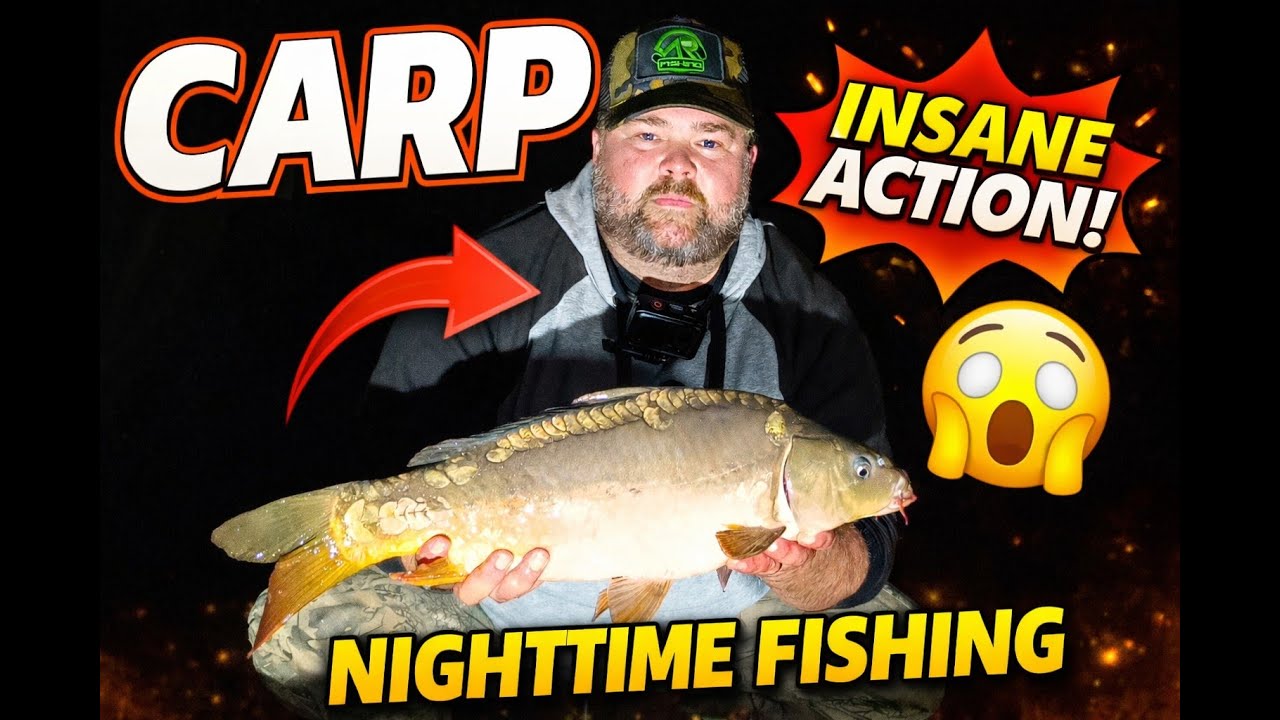 🎣🔥🔥🔥NOČNÝ LOV KAPROV-Keď jazero spí🔥🔥🔥🎣