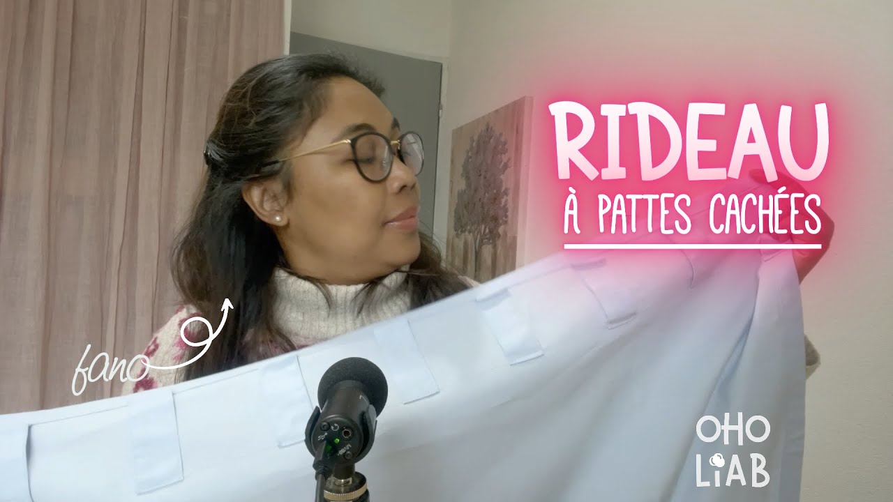 Tutoriel couture facile - coudre un rideau &agrave; pattes cach&eacute;es