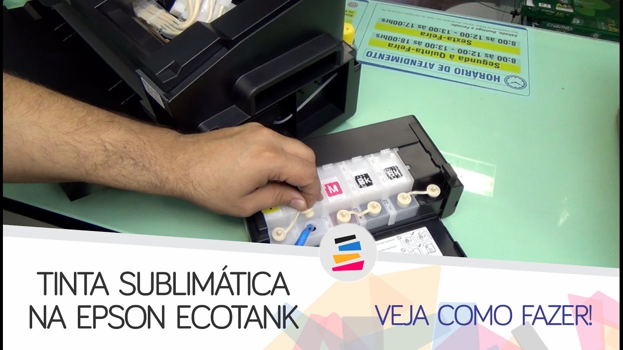 Tutorial - Como colocar Tinta Sublimática na Epson EcoTank L1300 e Similares - SULINK