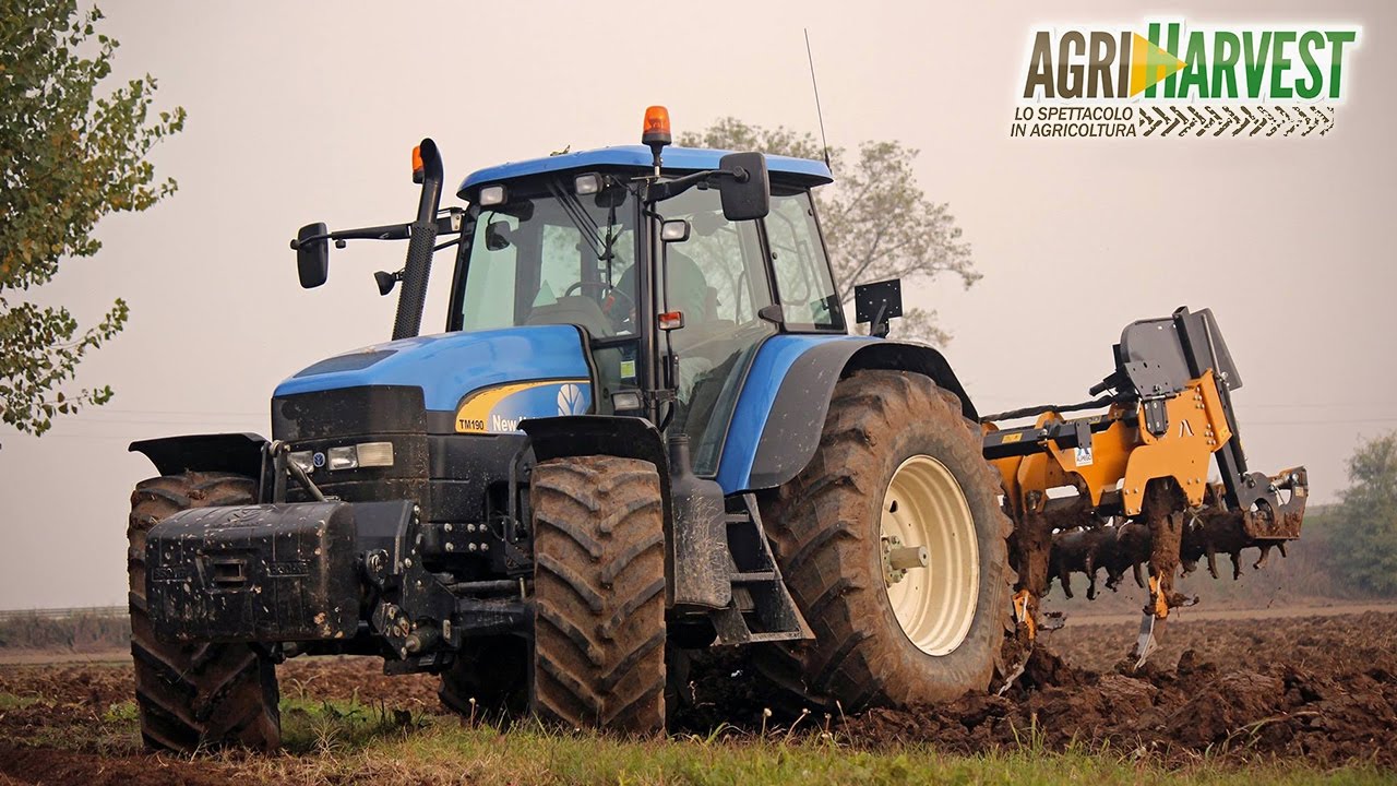 New Holland TM 190 working with Alpego Super Craker KF