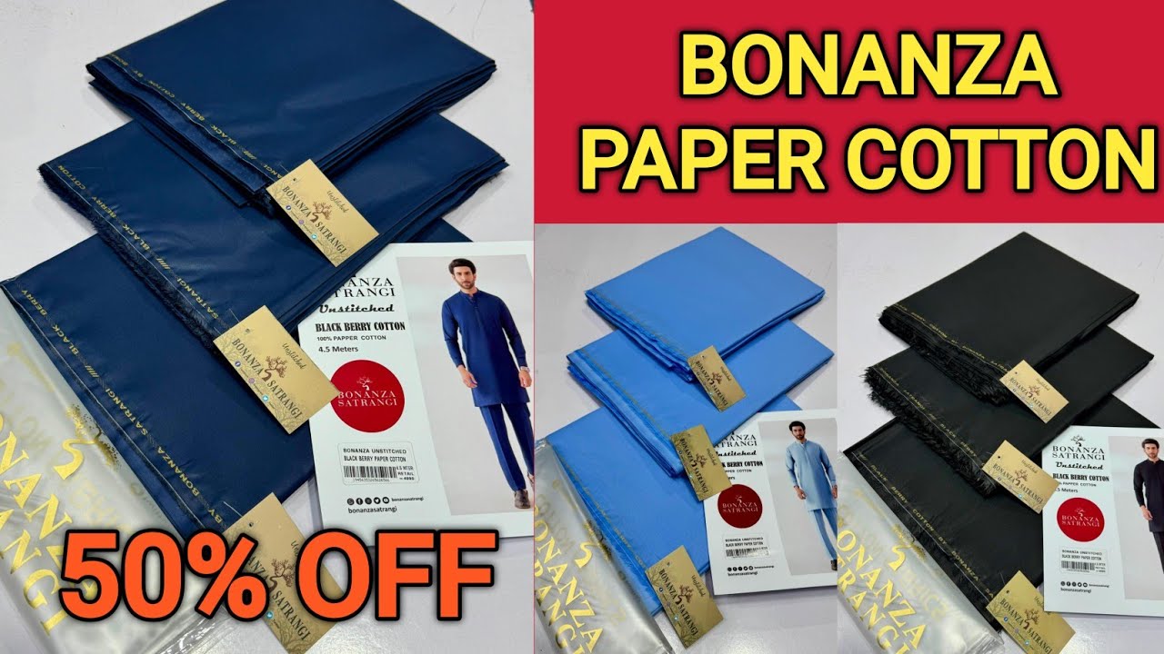 BONANZA | PAPER COTTON GENT SUMMER COLLECTION AT WHOLE SALE