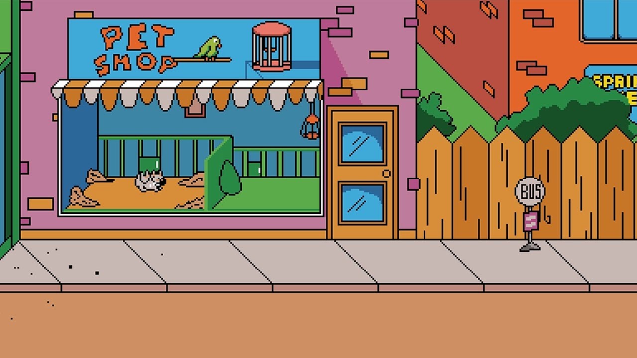 PIXEL ART TIME LAPSE | #1 Les Simpson ville
