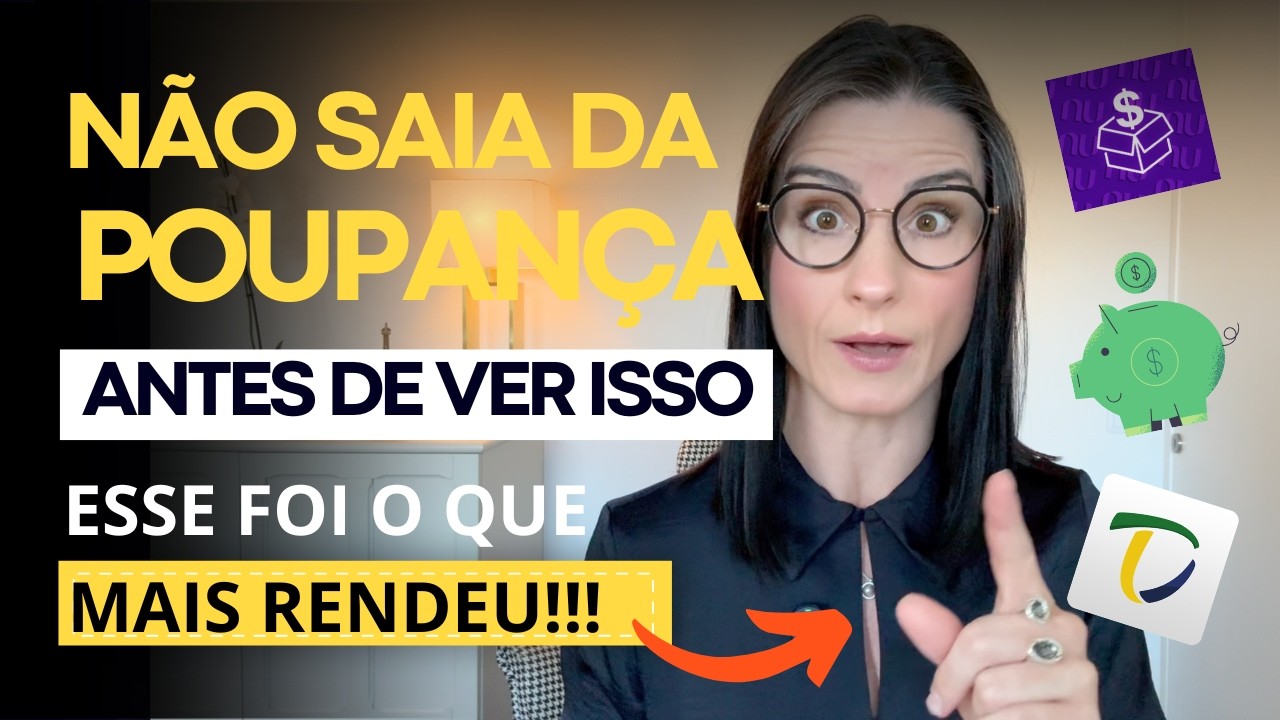 Testei MIL REAIS na POUPANÇA, TESOURO SELIC e CAIXINHA DO NU por 1 ano! E esse foi o que MAIS RENDEU