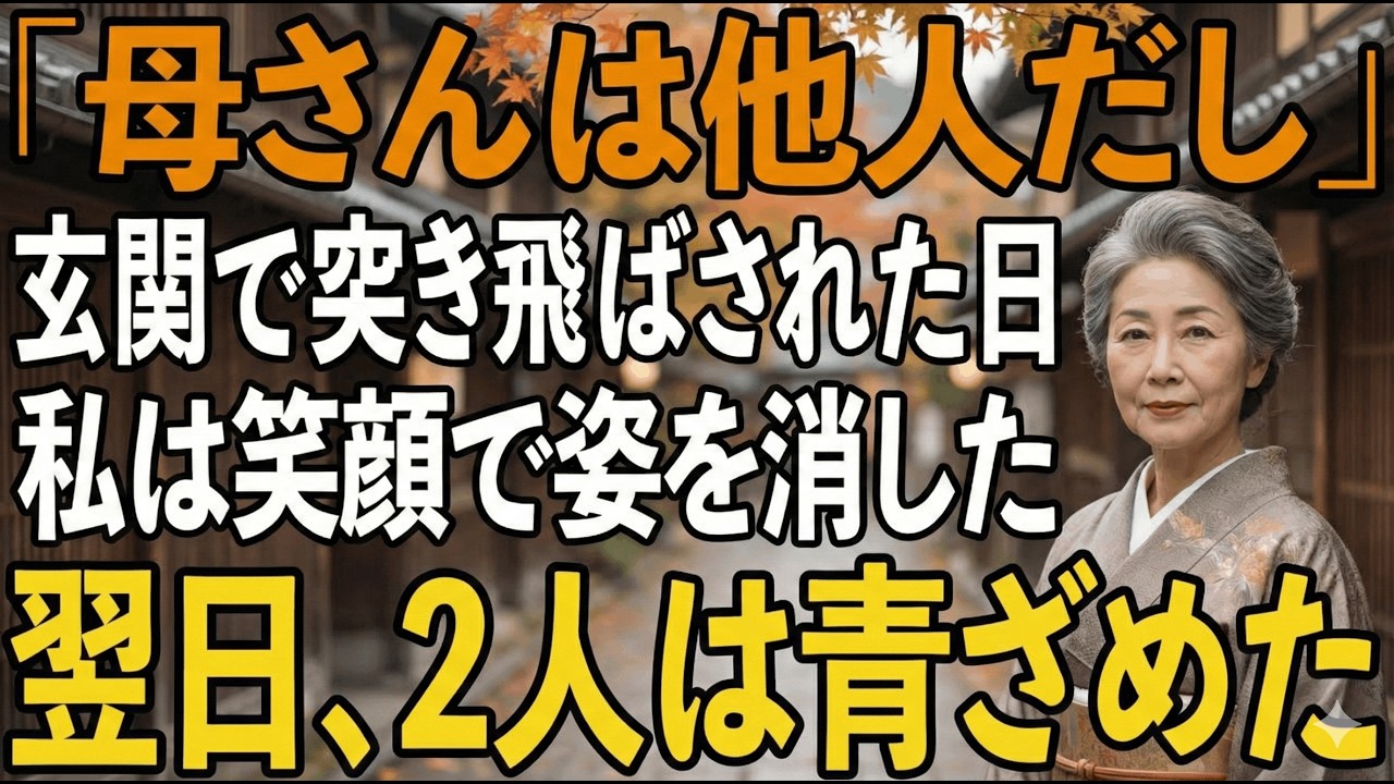 「母さんは他人」発言の息子夫婦に笑顔で制裁。翌日、息子は解雇された