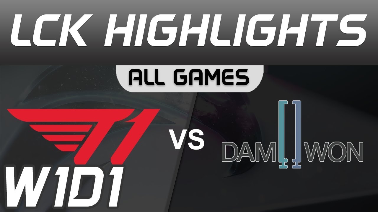 T1 vs DWG ALL GAMES Highlights LCK Spring 2020 T1 vs DAMWON Gaming LCK Highlights 2020 by Onivia