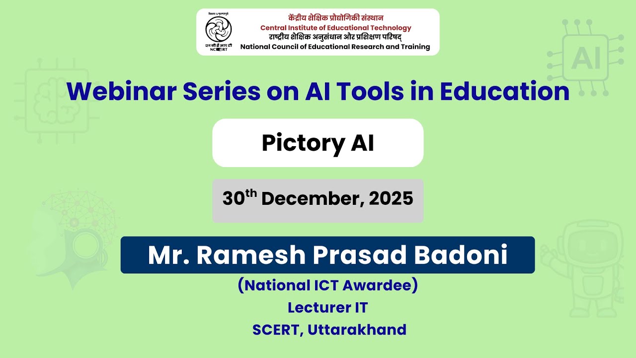 Pictory AI | Webinar Series on AI Tools in Education