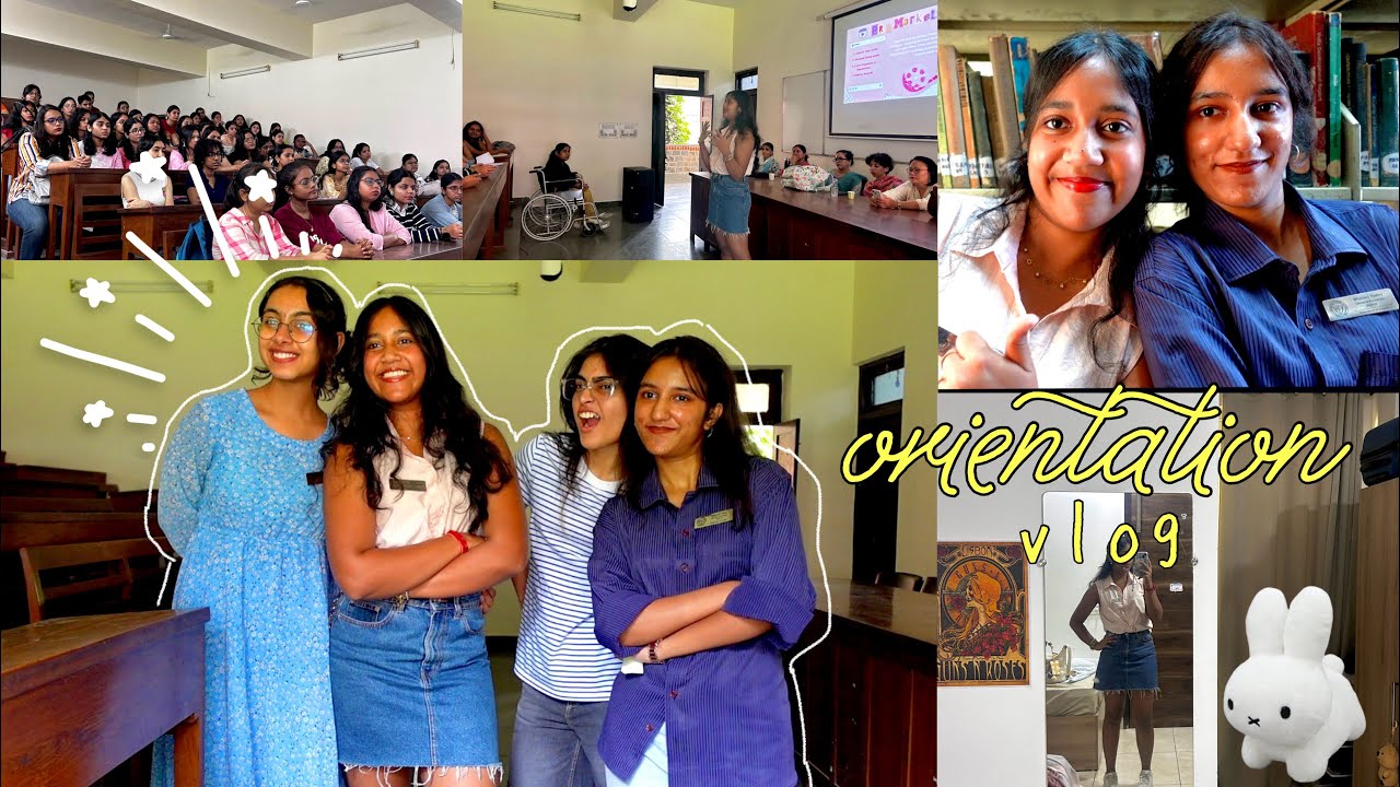 Orientation vlog 2025 as a SENIOR!!                      @Miranda House| Delhi University