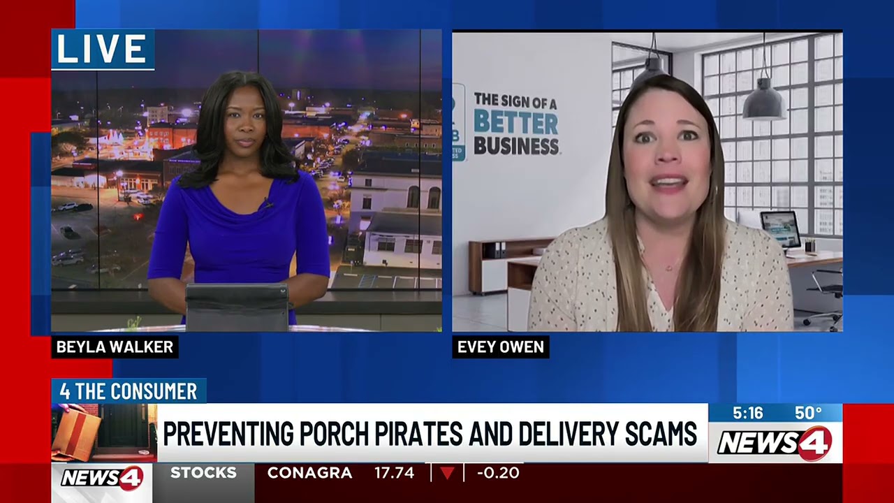 Preventing Porch Pirates and Delivery Scams - WTVY News4 at Five - December 16, 2025