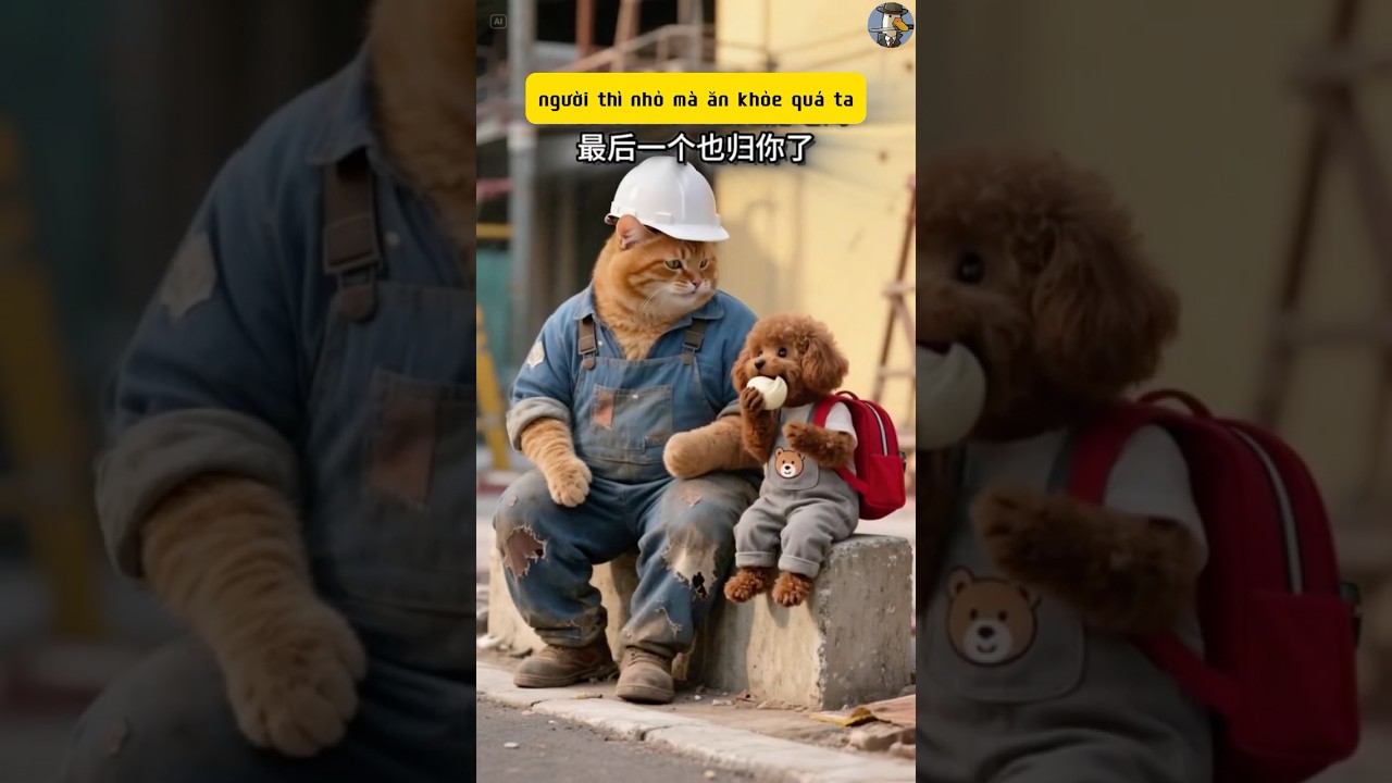 Maomao thử l&ograve;ng ch&uacute; c&ocirc;ng nh&acirc;n v&agrave; c&aacute;i kết #ai #dog #shorts #poodle #cute