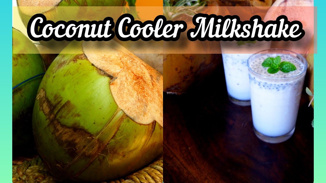 | Coconut Cooler Milkshake I Veggie Life Summer Special Recipe I Coconut Mocktail Recipe I