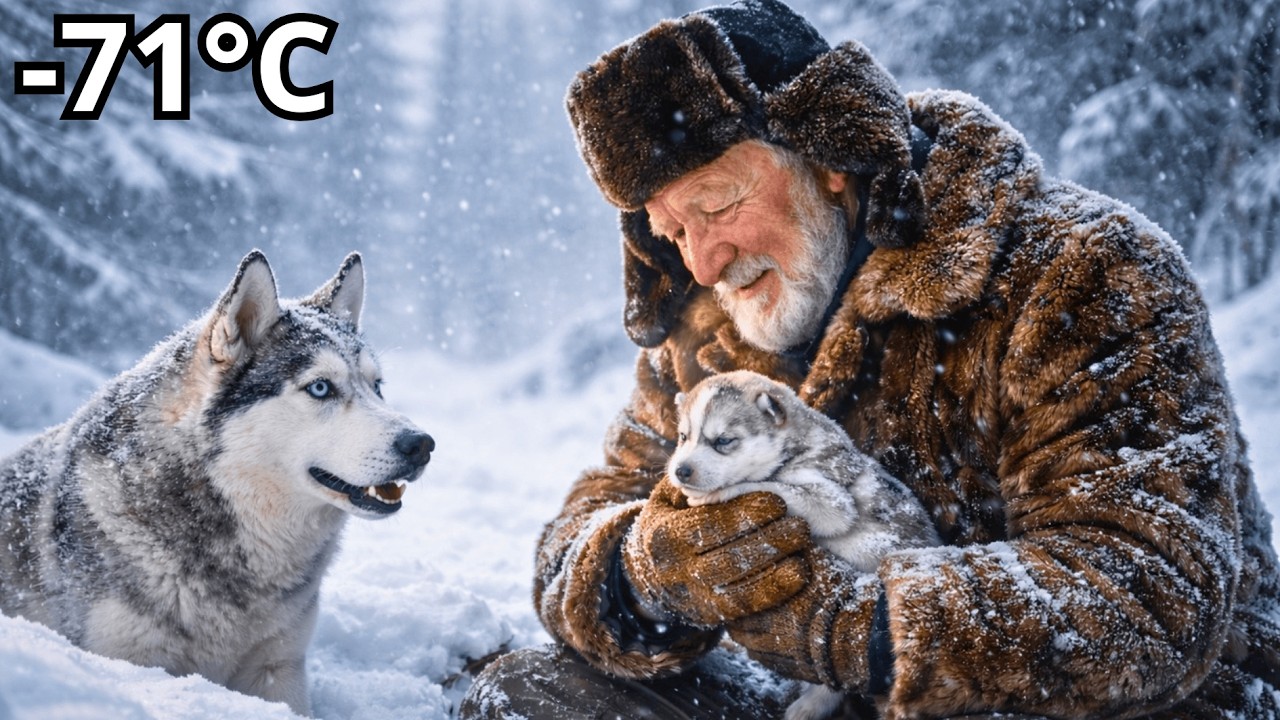 At −71°C, He Saved a Mother Dog and Her Dying Puppy ❄️🐺