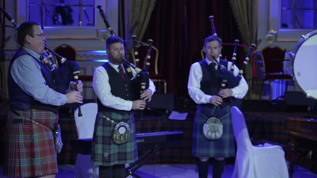 Highland Cathedral, performed at the 2026 Budapest Burns Supper