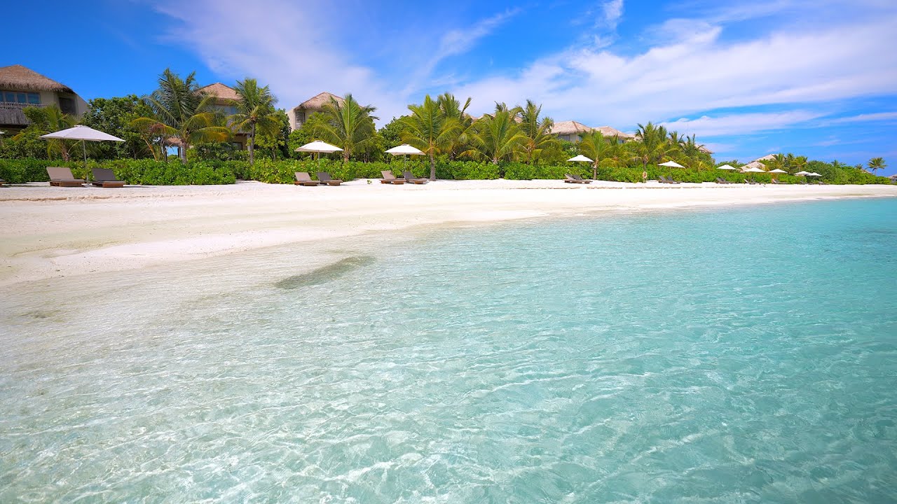 Fall Asleep In 5 Minutes With Ocean Sounds. Ocean Waves on a Tropical Island in Maldives