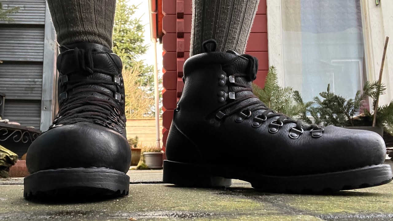 Alte Bundeswehr Ausrüstung: Der Bergschuh / Schuhe Berg - Schi