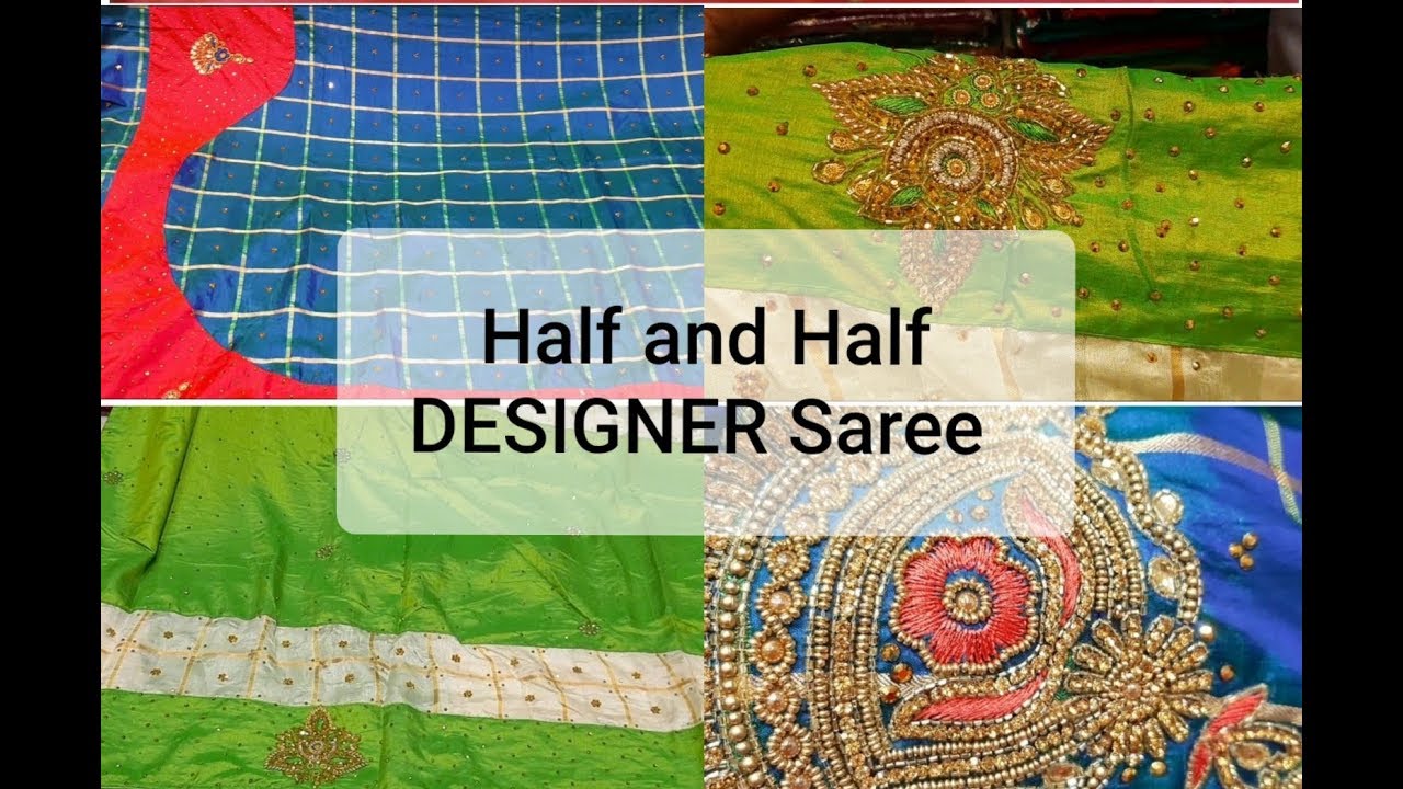 SANA SILK Half and Half DESIGNER Saree // NAACHIYARS SAREE VLOG - 6 in tamil